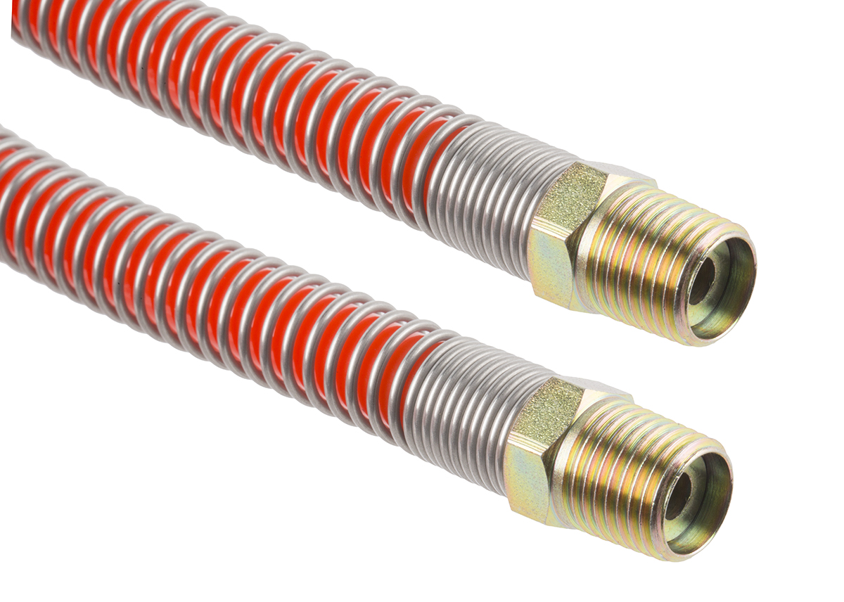 RS PRO 2m, Polyurethane Recoil Hose, with BSPT 1/4" Male connector