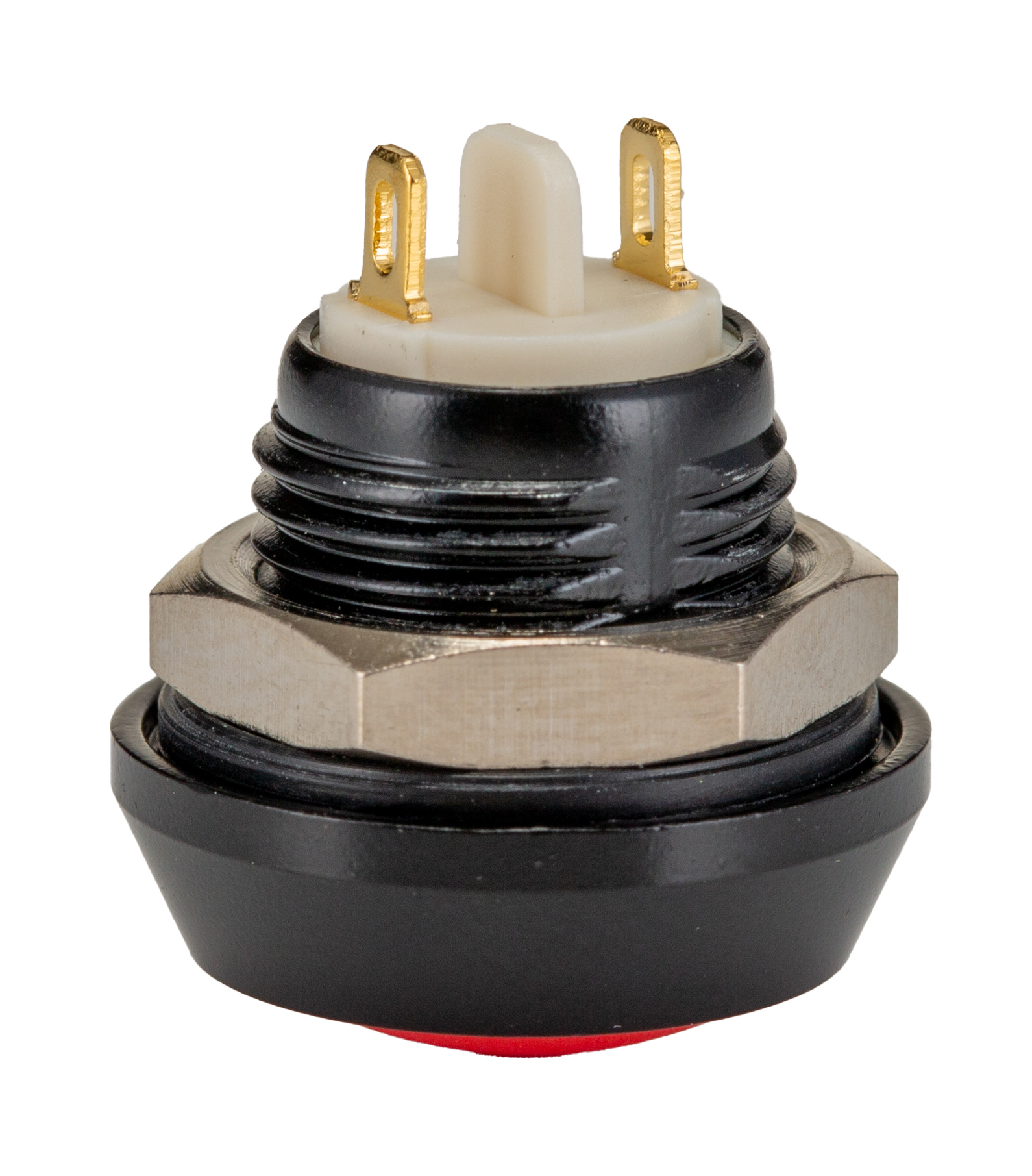 Bulgin MMP0120 Series Push Button Switch, Momentary, Panel Mount, 12mm Cutout, SPST, 36V dc, IP67