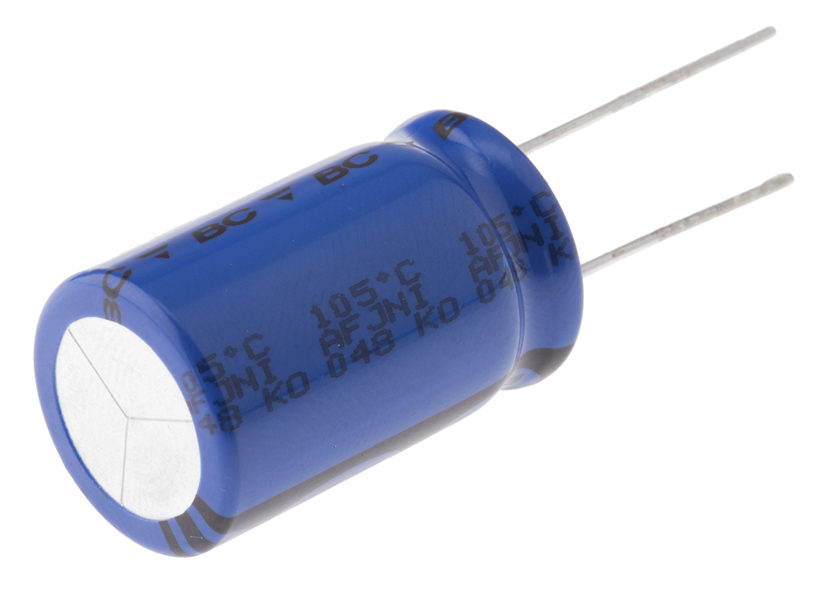 Vishay 1000μF Aluminium Electrolytic Capacitor 50V dc, Radial, Through Hole - MAL204831102E3