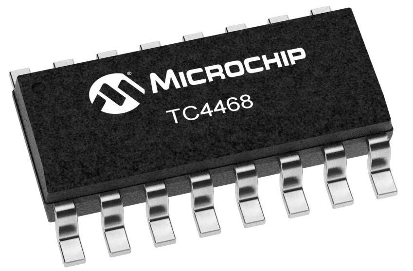 Microchip TC4468COE713 MOSFET Gate Driver, 1.2 A 16-Pin 18 V, SOIC