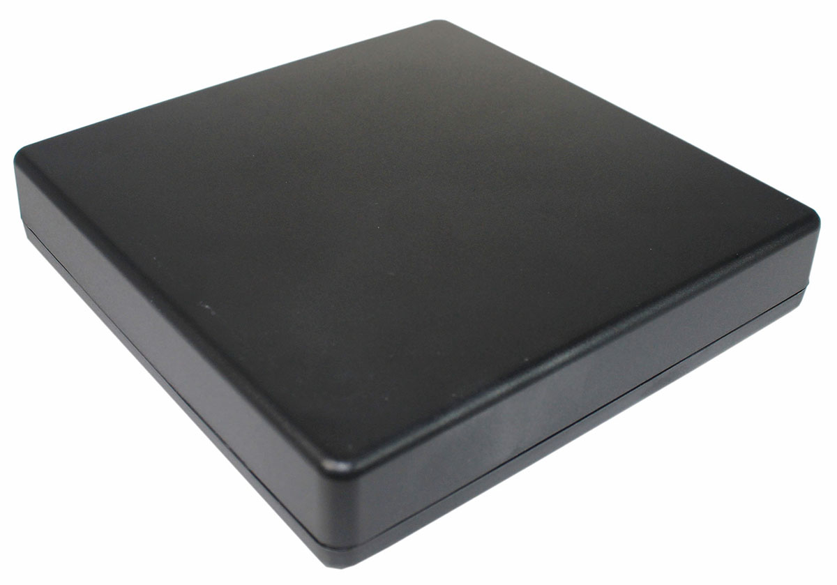 Takachi Electric Industrial TW Series Black ABS Enclosure, IP40, Black Lid, 125 x 175 x 45mm