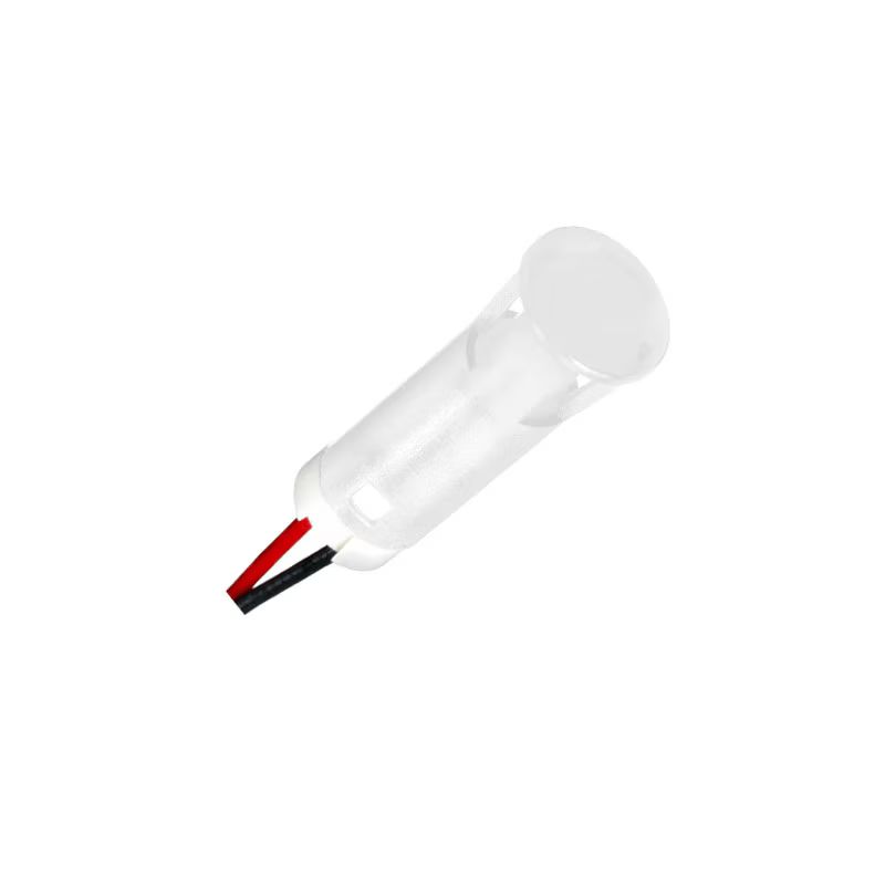 APEM QS Series White Panel Mount Indicator, 220V ac, 8mm Mounting Hole Size, Lead Wires Termination