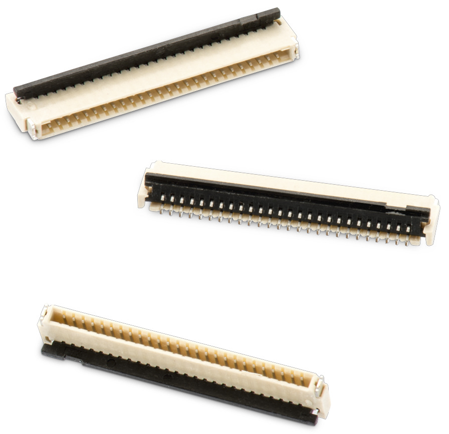 Wurth Elektronik, WR-FPC, 687 0.5mm Pitch 17 Way Horizontal Male FPC Connector, ZIF Top and Bottom contact