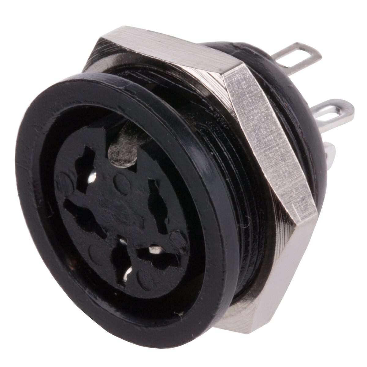 RS PRO 5 Pole Din Socket, 4A, 100 V ac, Female, Panel Mount