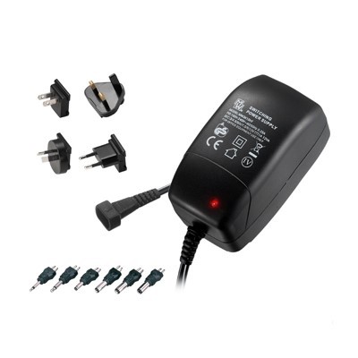 RS PRO 7.2W Plug-In AC/DC Adapter 3, 4.5, 5, 6, 7.5, 9, 12V dc Output, 0.9A Output