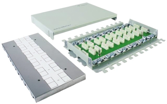 Telegartner Cat7a 6 Port Connector Module, STP, UTP Shielding