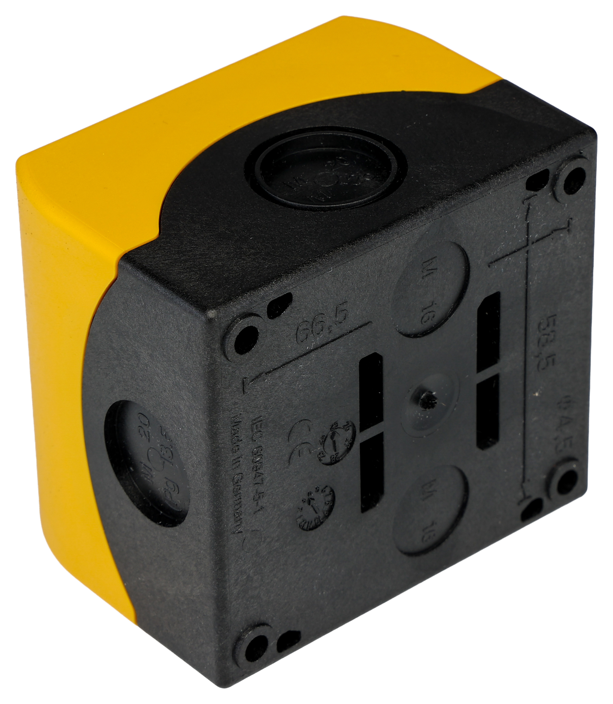 Eaton Grey Plastic RMQ Titan M22 Control Station Enclosure - 1 Hole 22mm Diameter