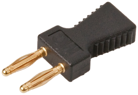 Staubli, KS2 Jumper Male Straight Black Closed Top, Handle Pull 2 Way 1 Row 6mm Pitch