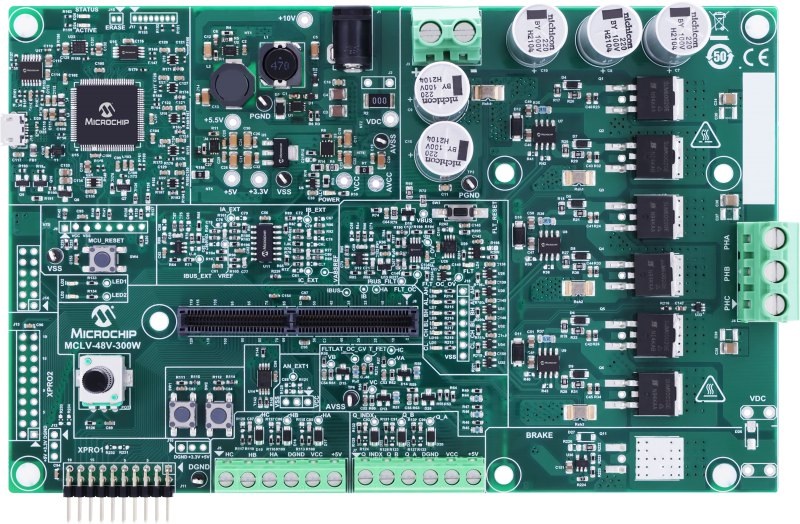 Microchip EV18H47A Motor Control for MCLV-48V-300W for PIC32MK, PIC32MC and PIC32C