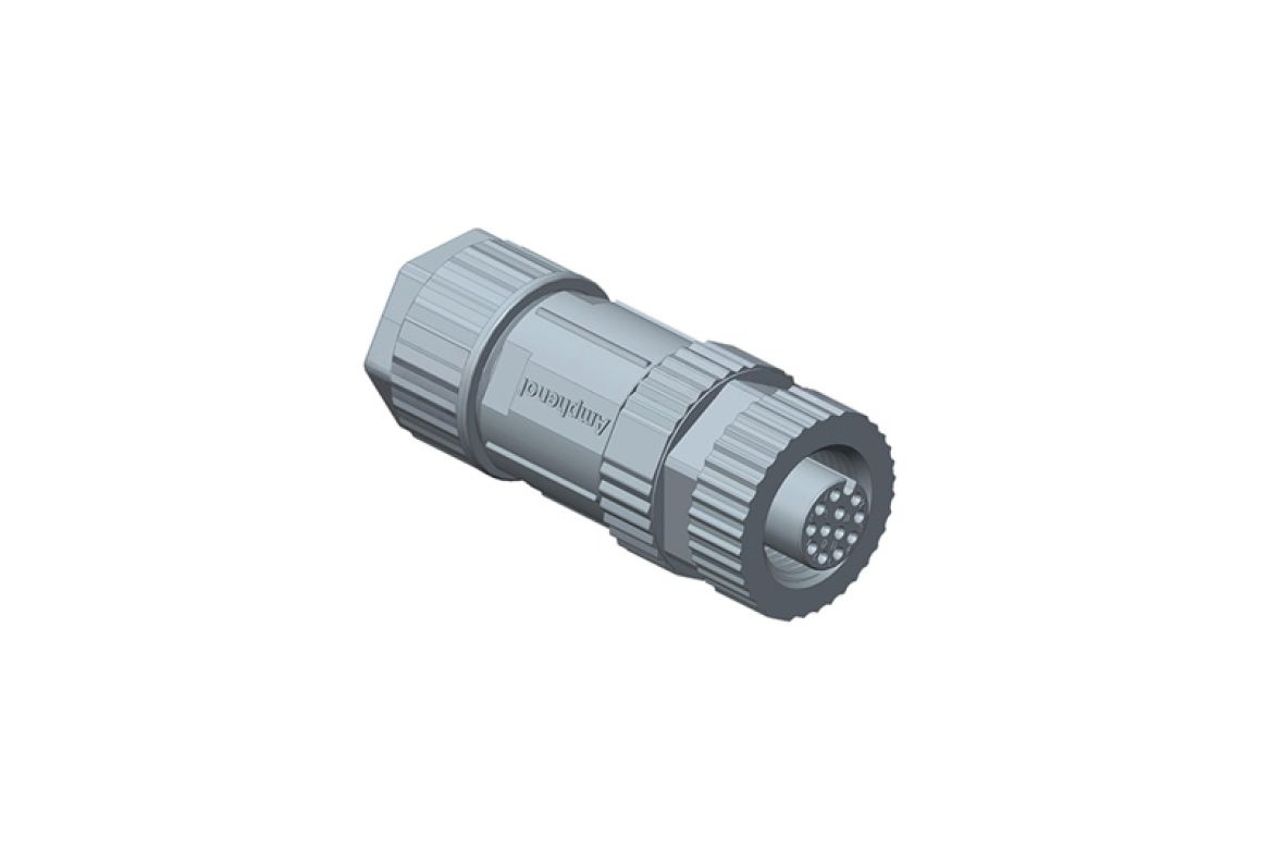 Amphenol Industrial Industrial Circular Connector, 5 Contacts, Threaded, M12 Connector, Socket, Female, IP68, M Series