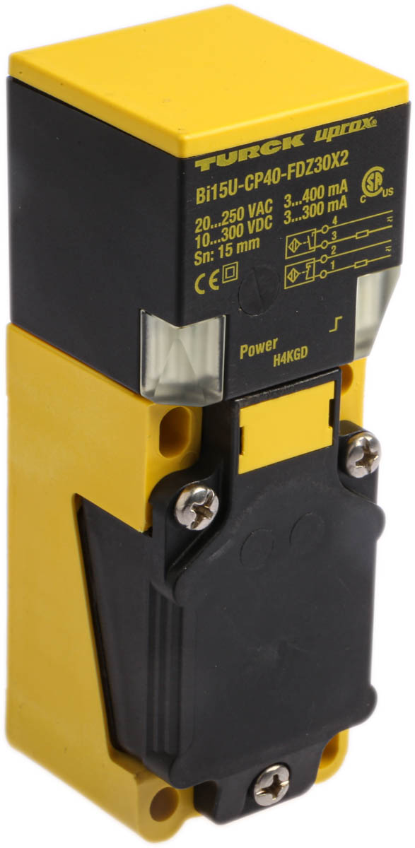 Turck Inductive Block Proximity Sensor, M12, 15 mm Detection, 2-Wire NO/NC, 10 → 300 V dc, 20 → 250 V ac