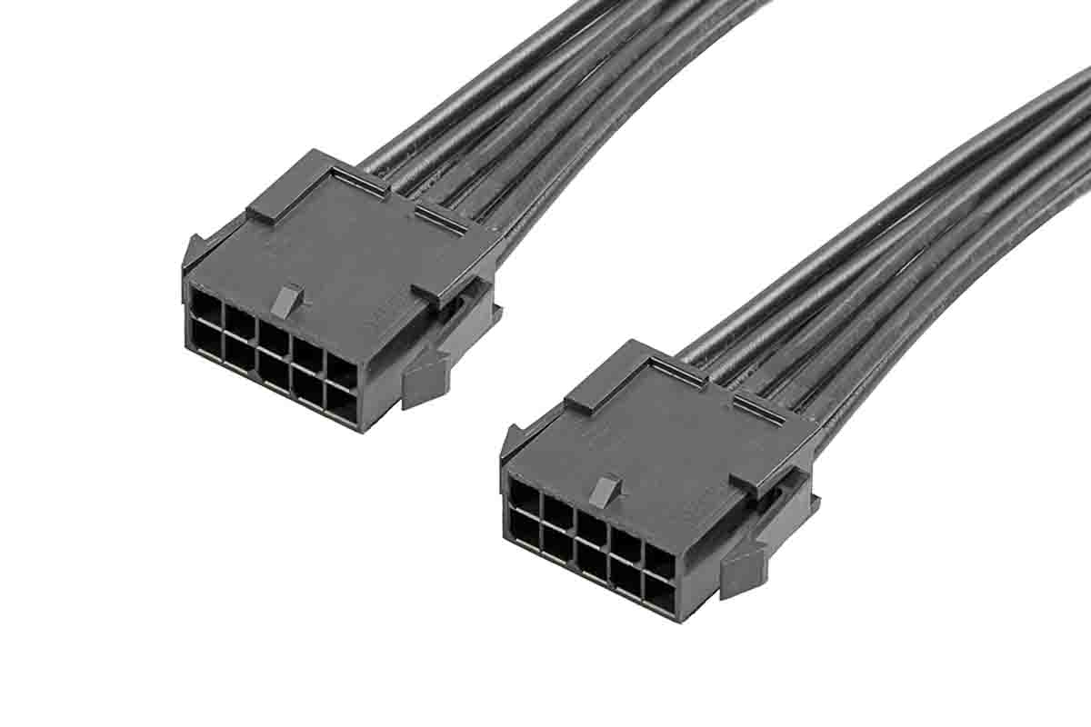 Molex 10 Way Male Micro-Fit 3.0 to 10 Way Male Micro-Fit 3.0 Wire to Board Cable, 600mm
