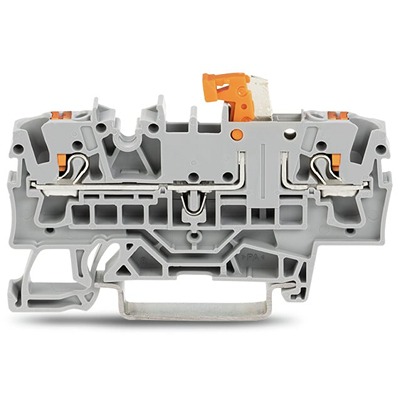 WAGO 2202-1671 TOPJOB S Series Grey, 2.5mm², 1-Level, Push In Termination, ATEX, CSA, IECEx