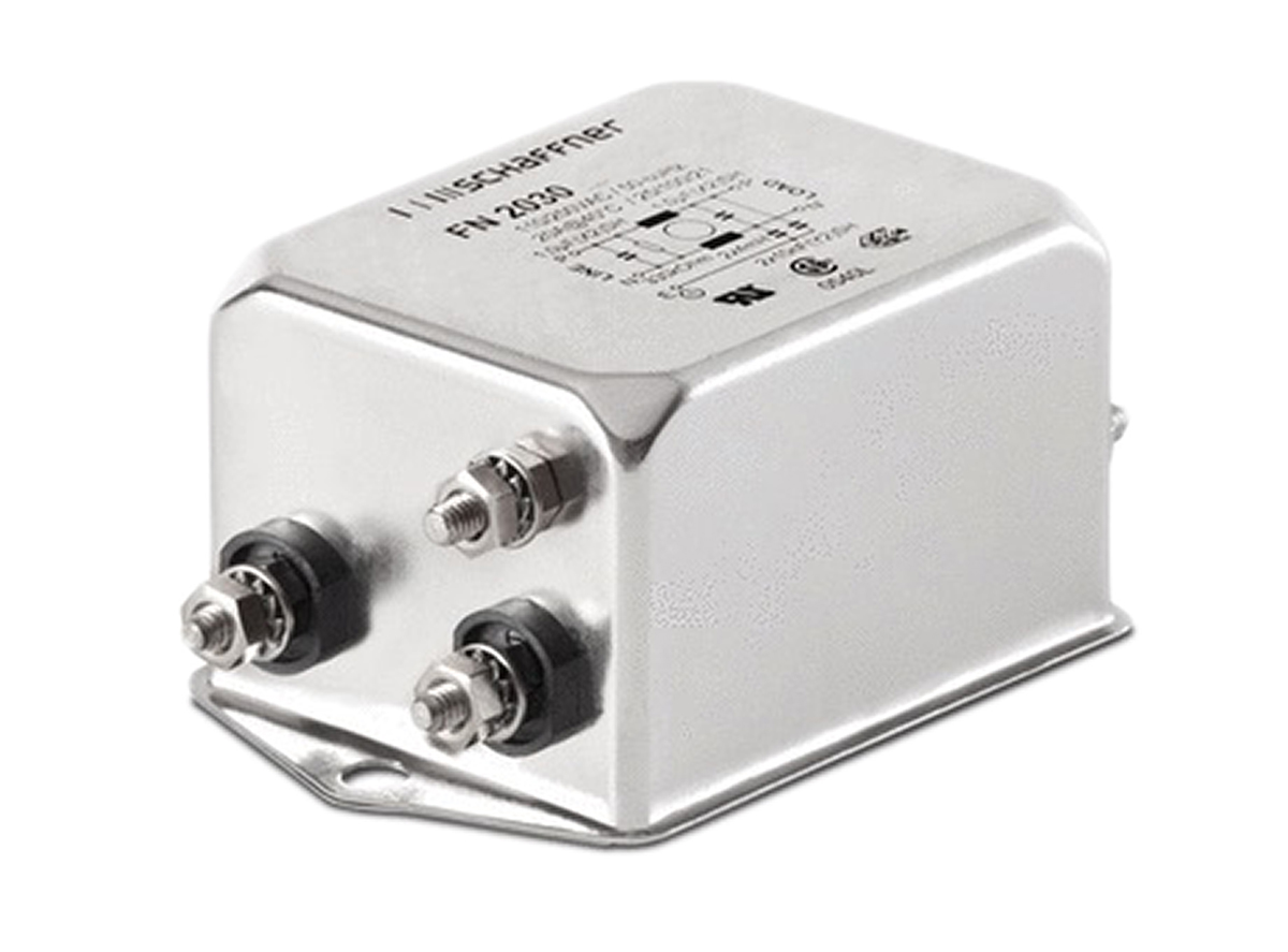 Schaffner, FN2030 30A 250 V ac/dc 400Hz, Chassis Mount EMI Filter, Stud, Single Phase