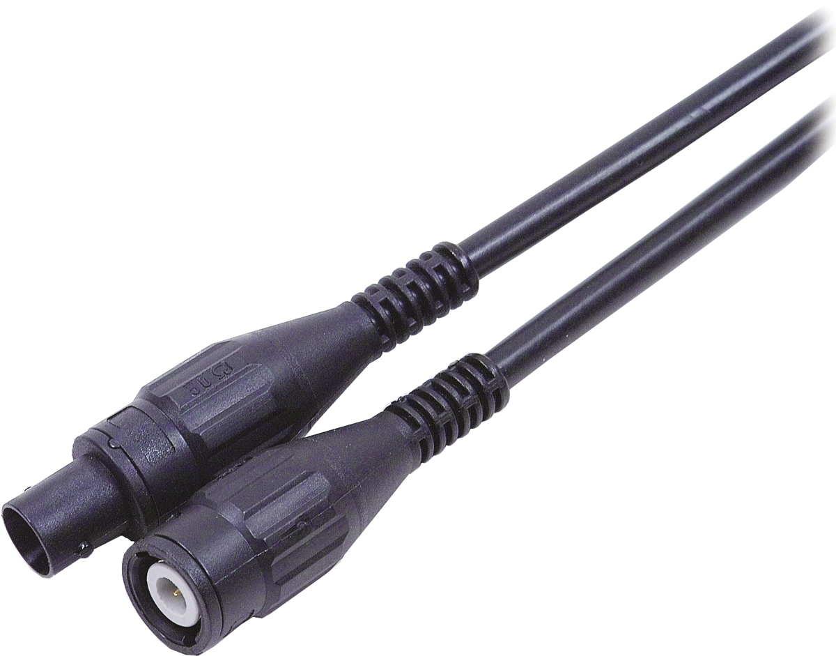 Staubli Test lead, 600V, Black, 1m Lead Length
