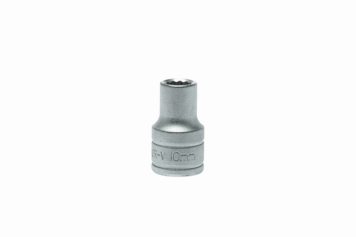 Teng Tools 1/2 in Drive 10mm Standard Socket, 12 point, 38 mm Overall Length