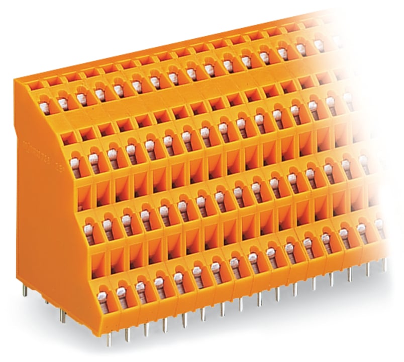 WAGO 738 Series PCB Connector, 32-Contact, 5.08mm Pitch, Through Hole Mount, 4-Row, Cage Clamp Termination