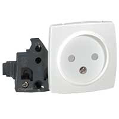 Legrand 0861 White Plug Socket, 2 Poles, 16A, Indoor Use