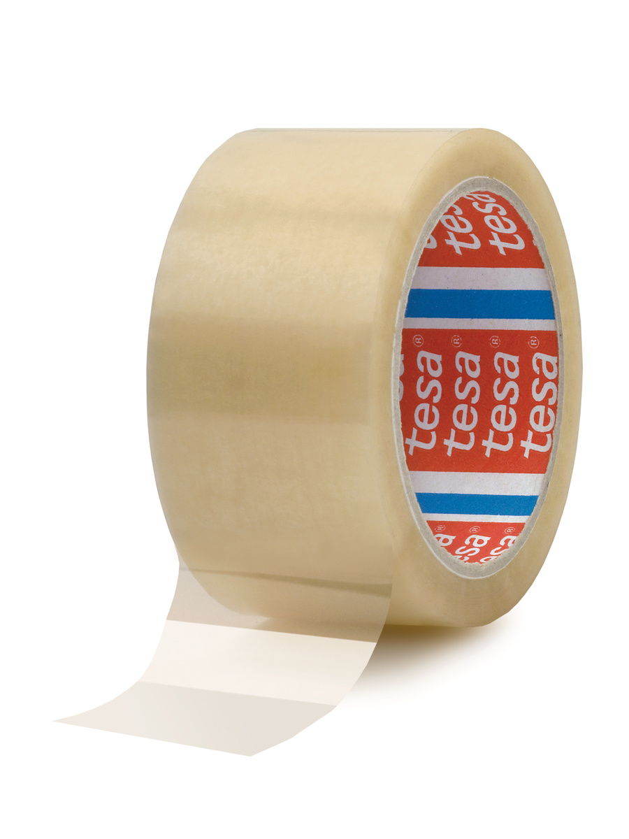 Tesa 64044 Brown Packing Tape, 66m x 75mm