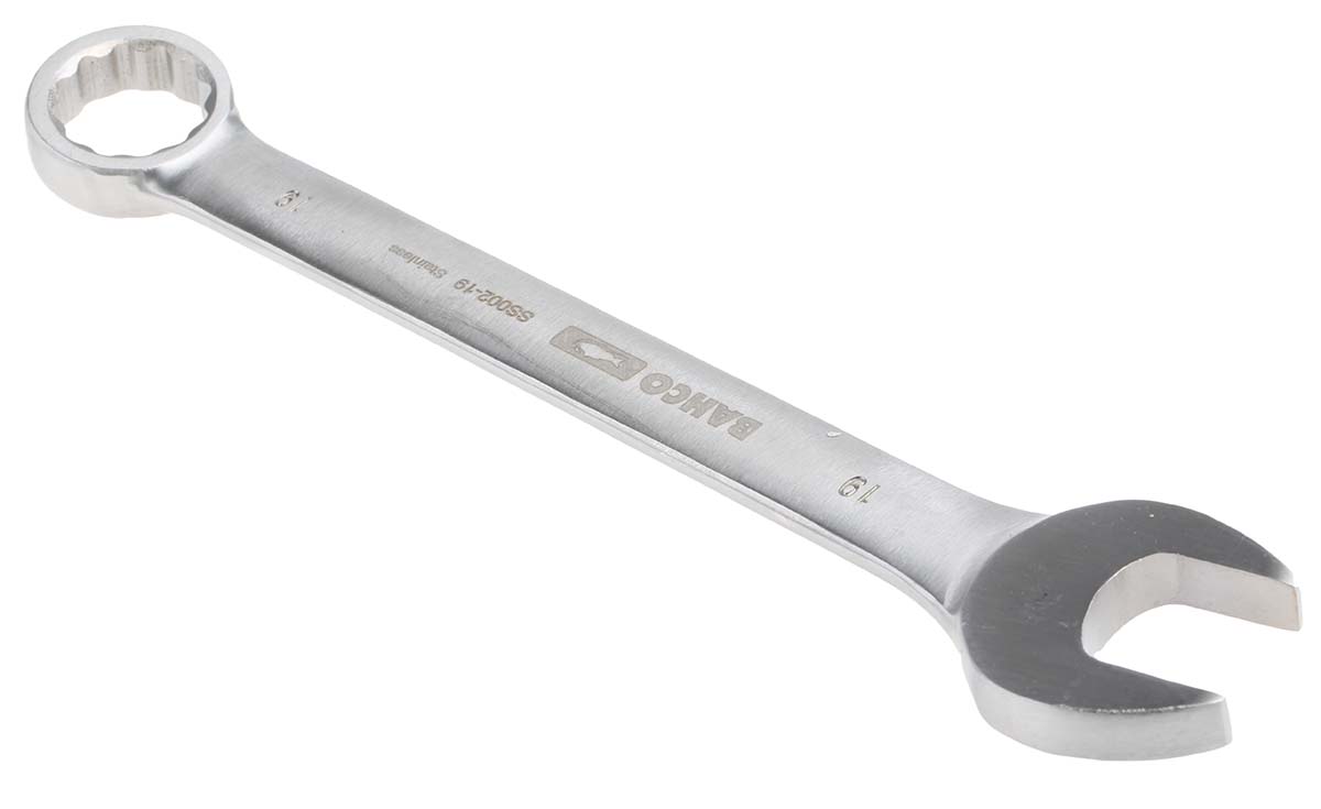 Bahco SS002 Series 9-Piece Spanner Set, 8 → 19 mm, Stainless Steel