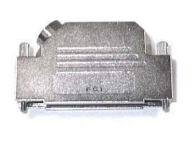 Amphenol Communications Solutions Economical Series Die Cast Zinc Right Angle D Sub Backshell, 9 Way, Strain Relief