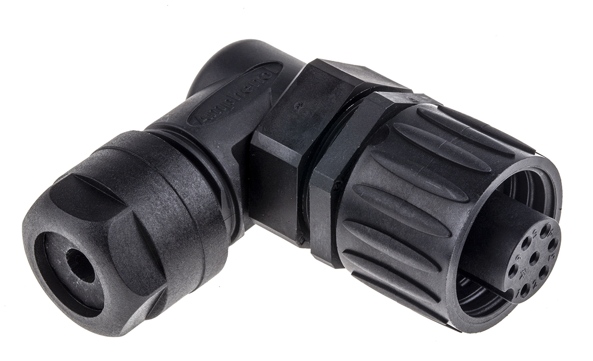 Amphenol Industrial Circular Connector, 6 Contacts, Cable, Standard Connector, Socket, Female, IP67, Ecomate M Series