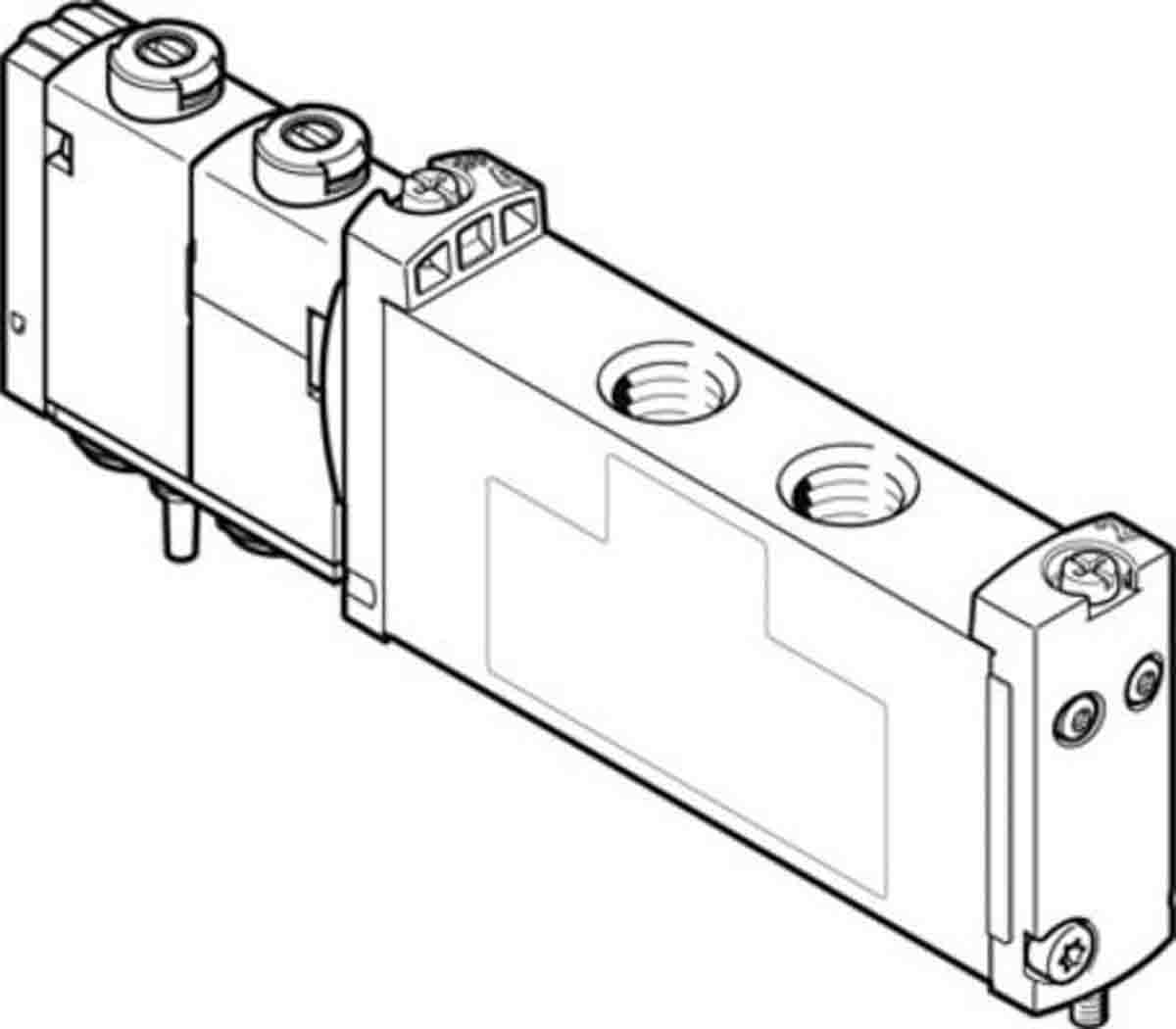 Festo 5/2 Monostable Solenoid Valve - Electrical G 1/8 VUVG Series, 573471
