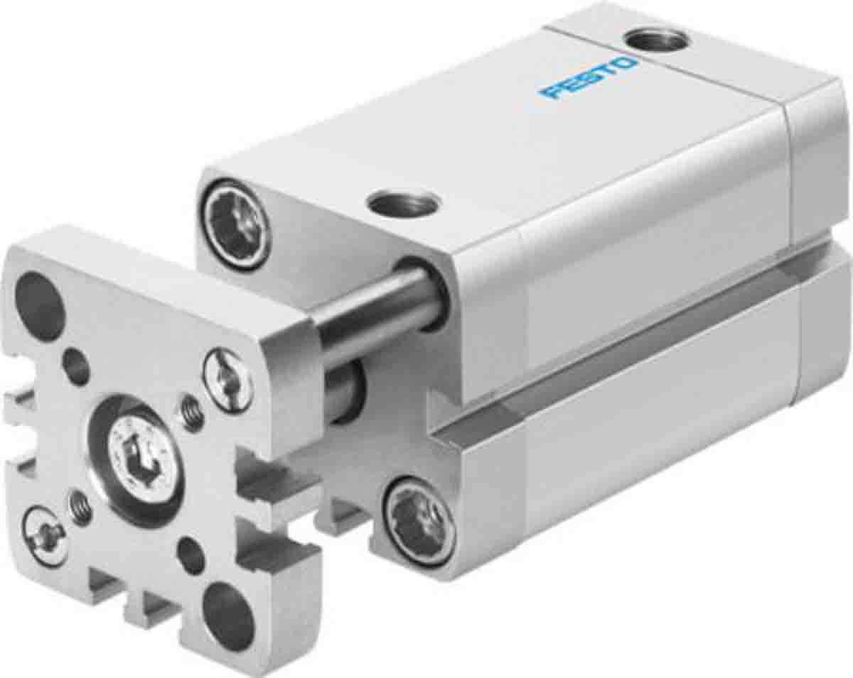 Festo Pneumatic Compact Cylinder - 577214 20 mm Bore, 50 mm ADNGF-20-50-PPS-A Series, Double Acting Acting