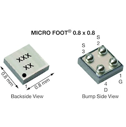 Vishay SI8818EDB Type N-Channel Single MOSFETs, 2.2 A, 30 V Enhancement, 4-Pin PowerPAK