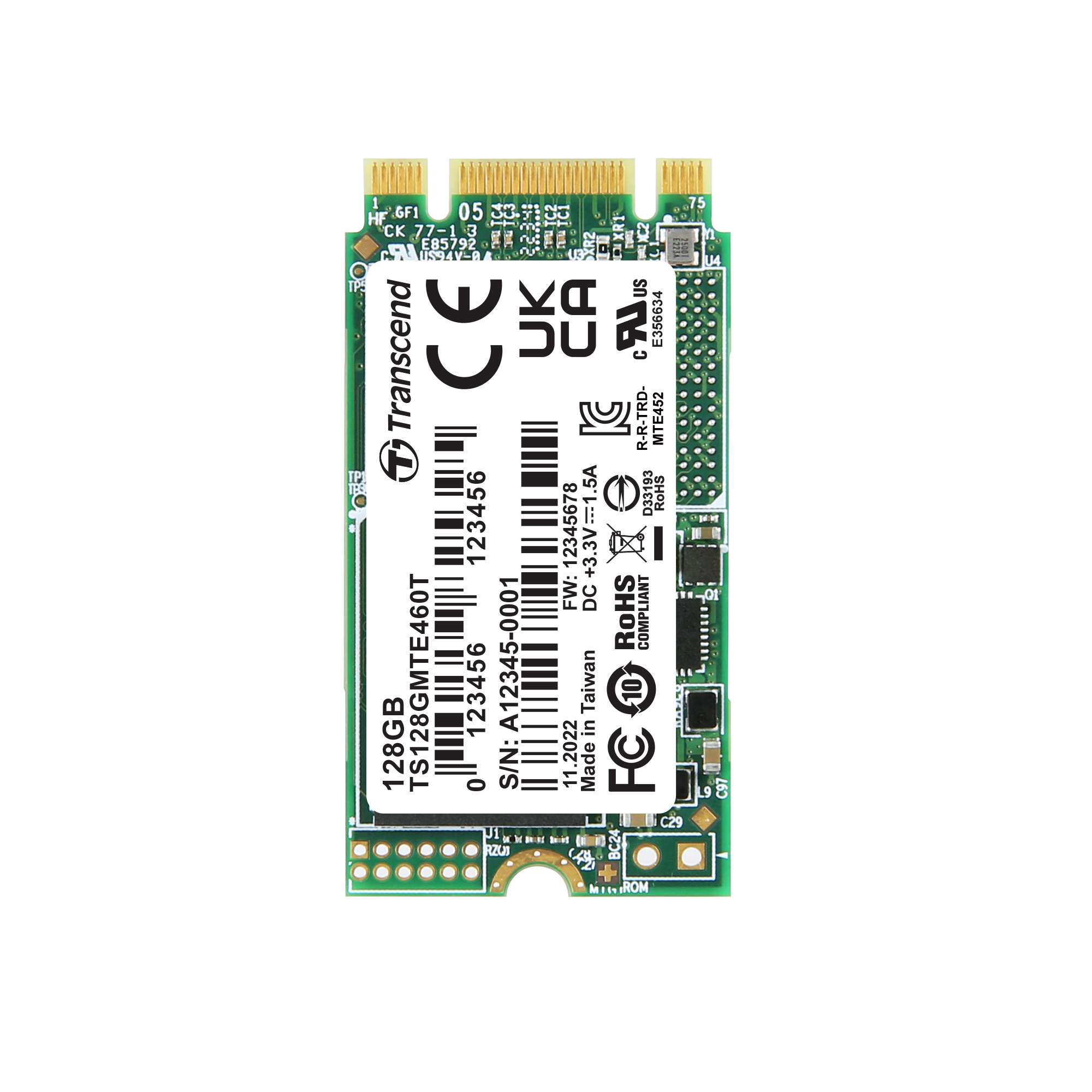 Transcend TS128GMTE460T M.2 (2242) 128 GB Internal SSD