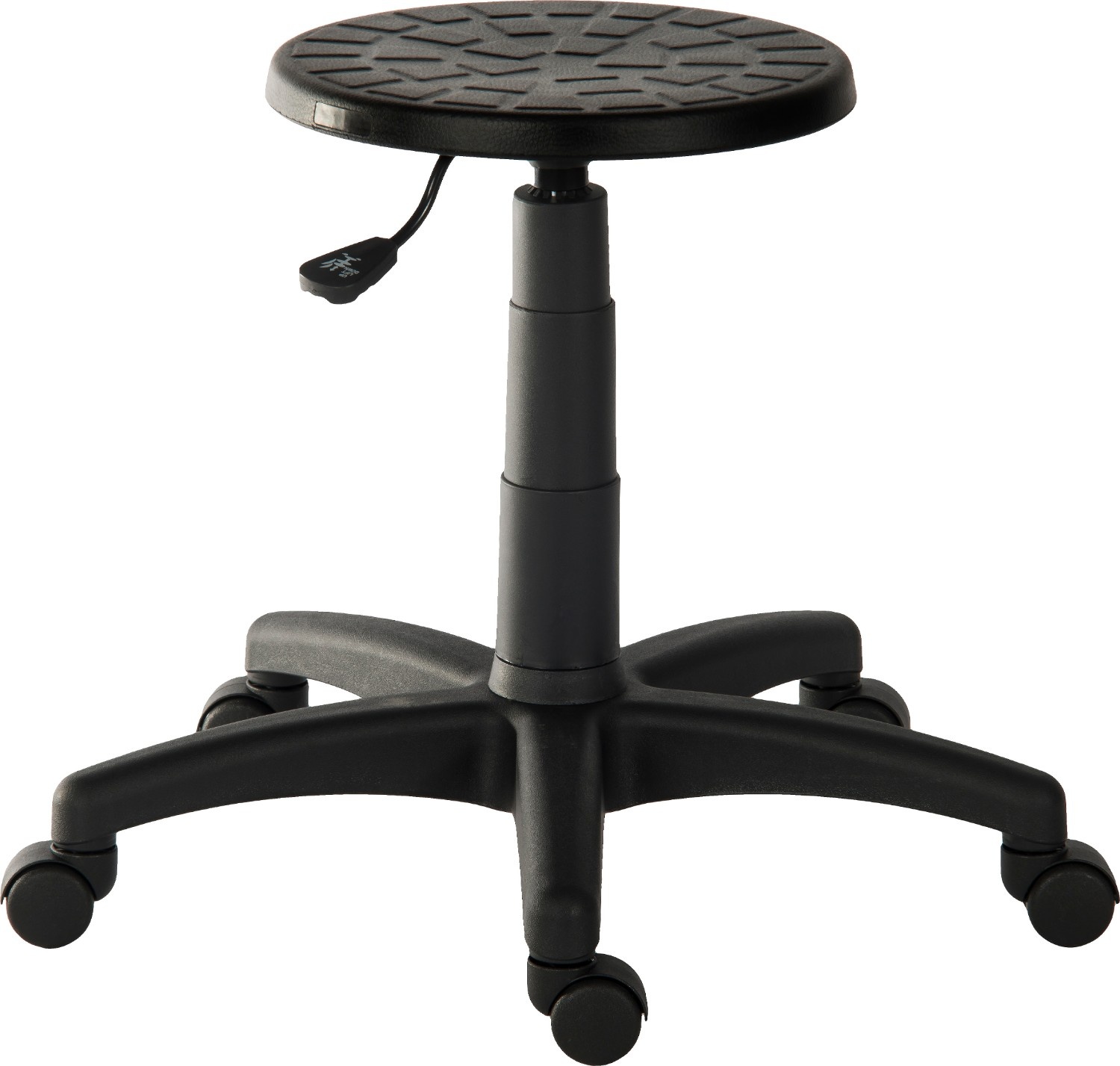 RS PRO Black Polyurethane Stool, 100kg Weight Capacity