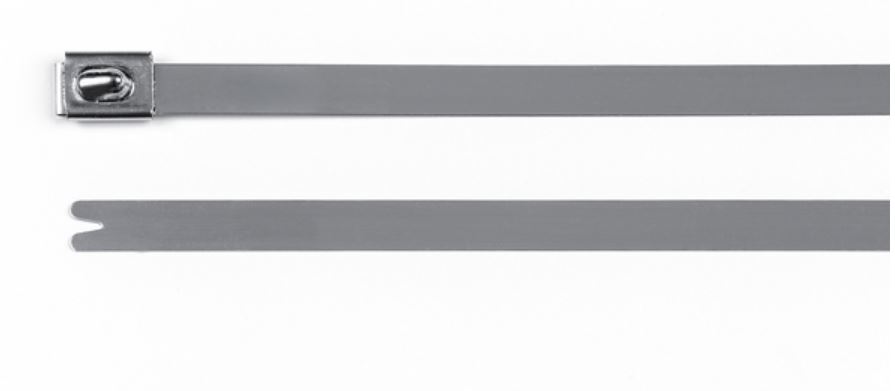 HellermannTyton Cable Ties, 838mm x 12.3 mm, Metal Stainless Steel, Pk-50