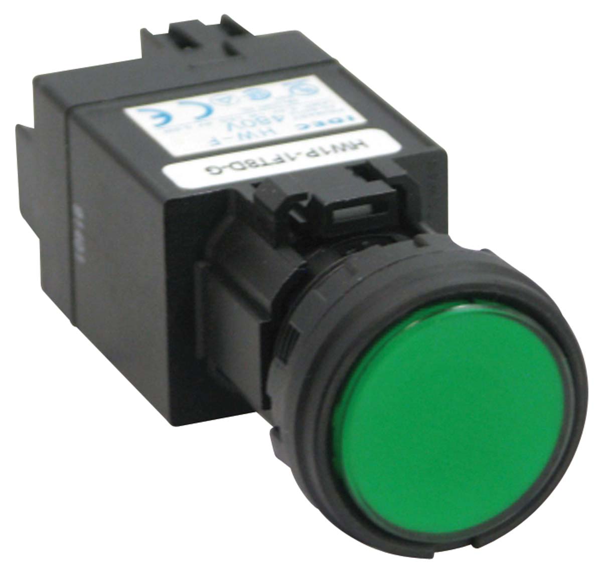 Idec Green Panel Mount Indicator, 480V ac, 24.1 x 22.3mm Mounting Hole Size