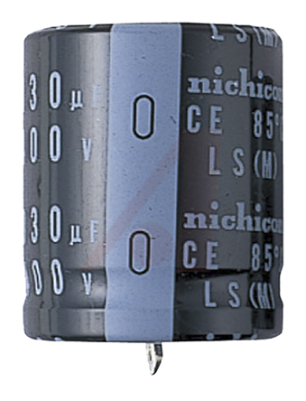 Nichicon 2200μF Aluminium Electrolytic Capacitor 63V dc, Snap-In - LLS1J222MELA