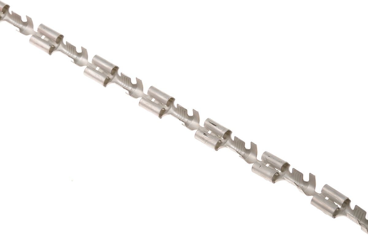 TE Connectivity FASTIN-FASTON .250 Uninsulated Female Spade Connector, Receptacle, 6.35 x 0.81mm Tab Size, 1mm² to