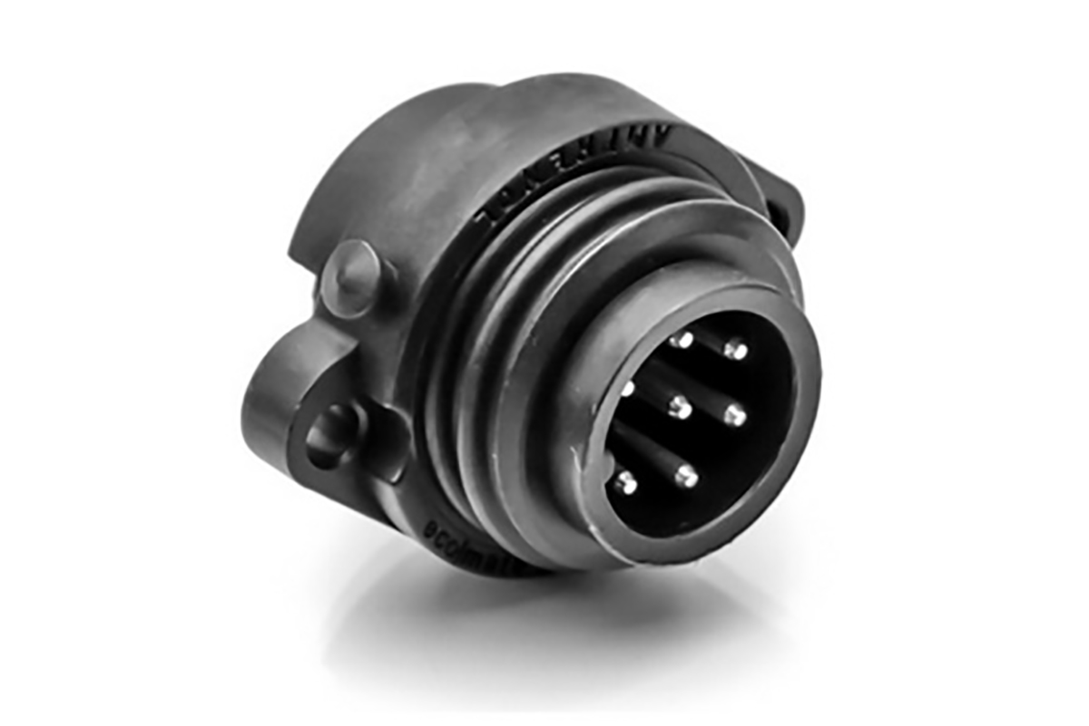 Amphenol Industrial Circular Connector, 6 Contacts, Panel, Standard Connector, Socket, Male, IP67, Ecomate M Series