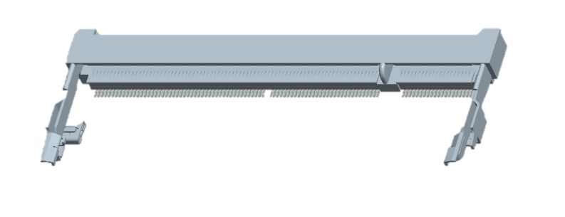 TE Connectivity 0.6mm Pitch 200 Way, Right Angle SMT Mount SO DIMM Socket ,1.8 V ,500.0mA