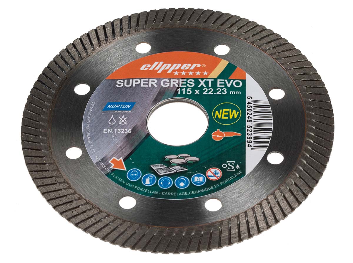 Norton Ceramic Cutting Disc, 115mm x 1.2mm Thick, Coarse Grade, 1 in pack