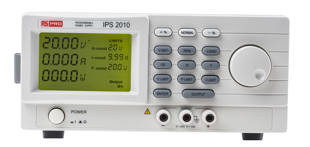 RS PRO Digital Bench Power Supply, 0 → 20V, 10A, 1-Output, 200W