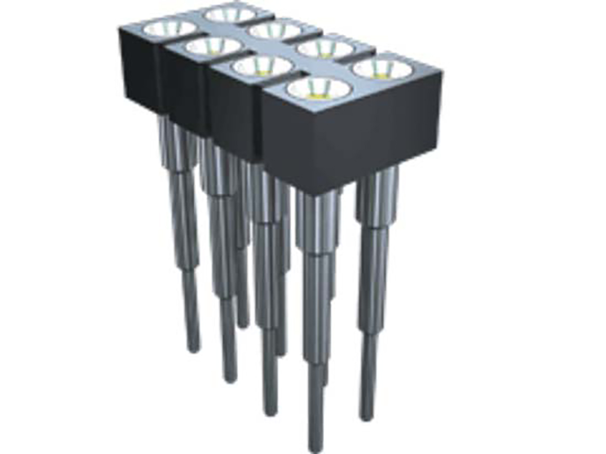Samtec SD Series Straight Through Hole Mount PCB Socket, 16-Contact, 2-Row, 2.54 Pitch, Solder Termination