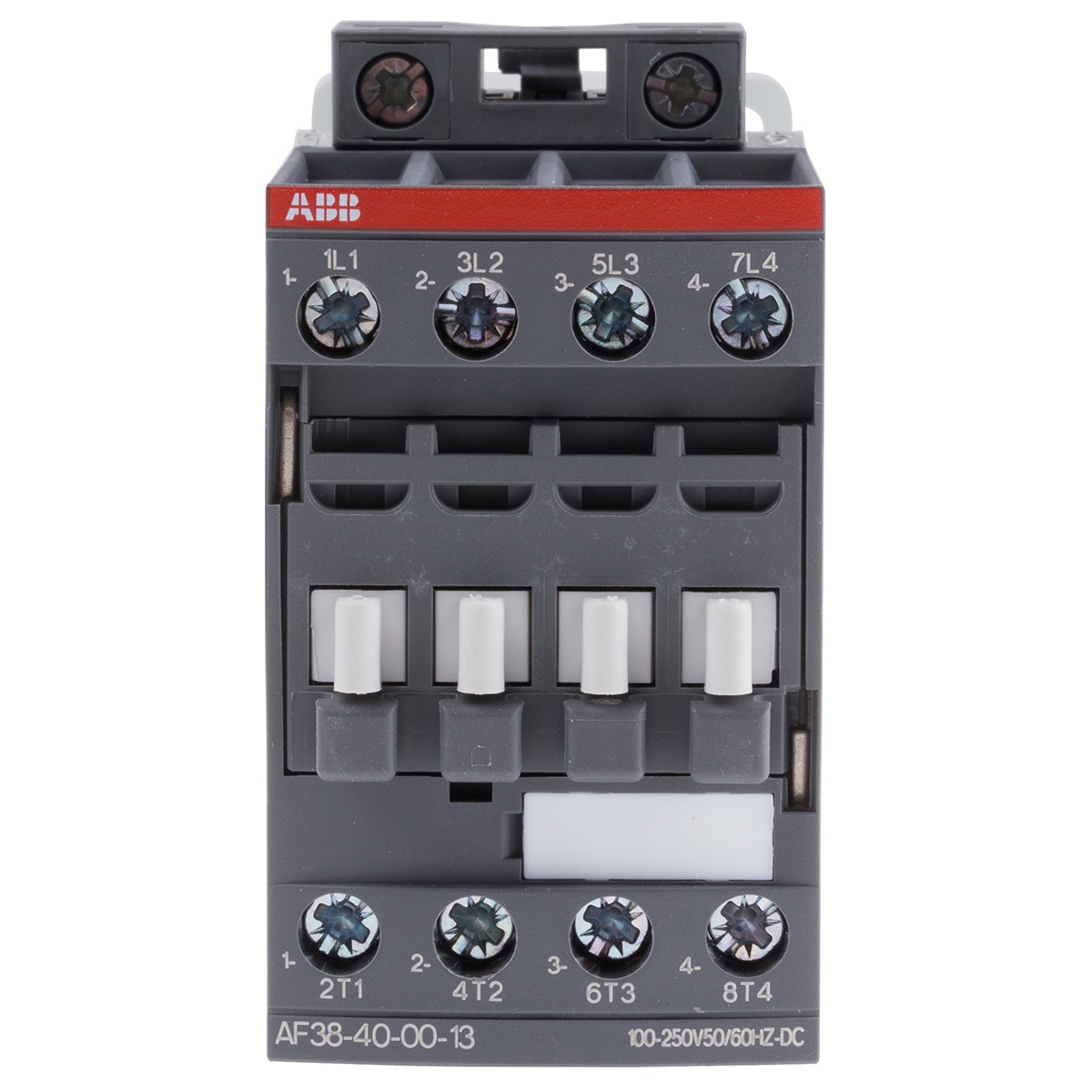 ABB AF38 Contactor, 230 V ac Coil, 4-Pole, 55 A, 18.5 kW 250 V, 4 NO, 690V