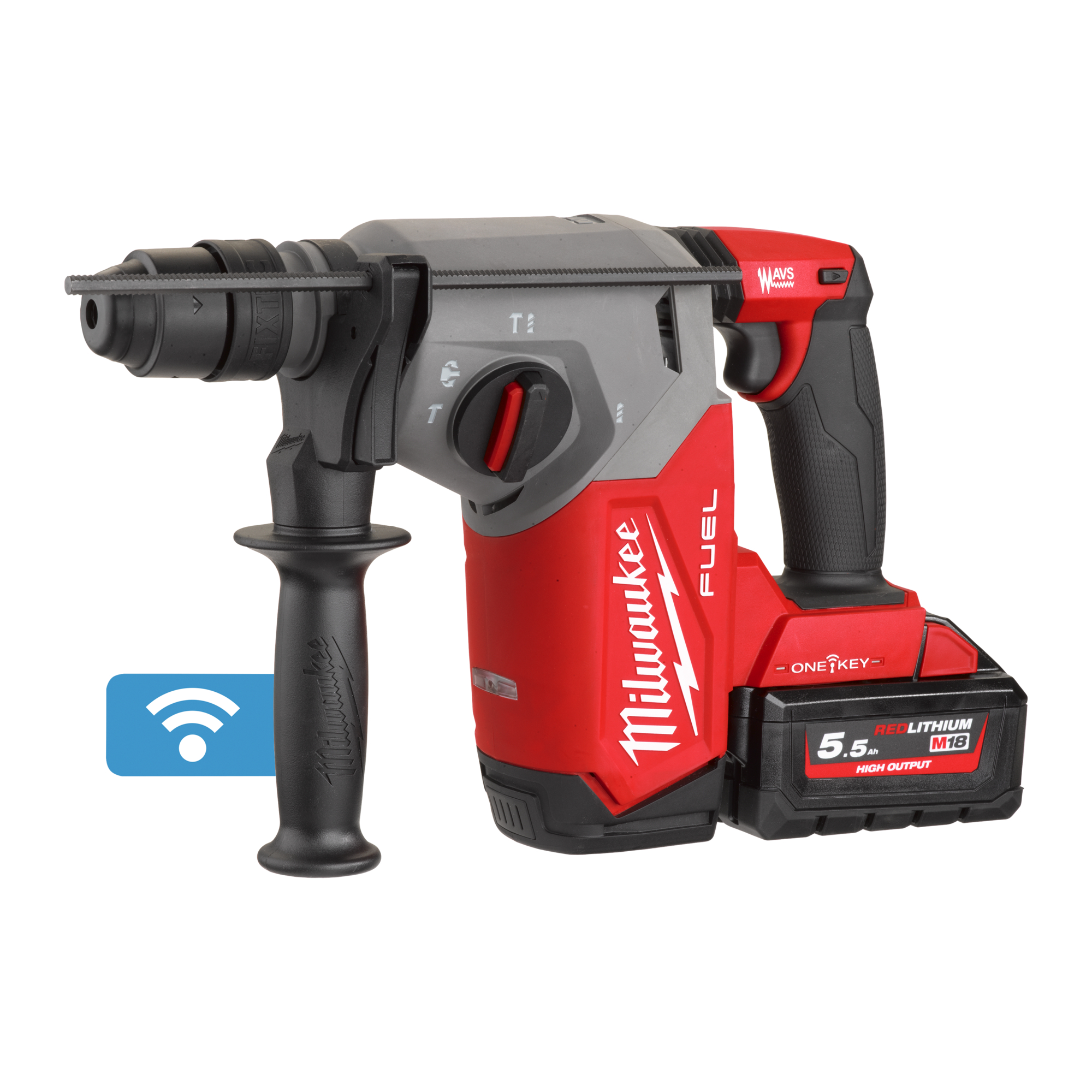 Milwaukee M18 FUEL SDS Plus 18V Cordless SDS Drill Li-Ion, Type G - British 3-Pin