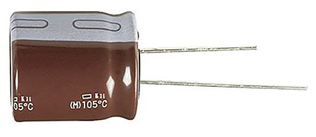 Panasonic 100μF Aluminium Electrolytic Capacitor 100V dc, Radial, Through Hole - EEUFR2A101