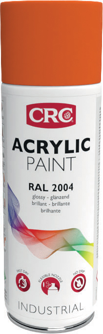 CRC 400ml RAL 2004 Orange Gloss Spray Paint