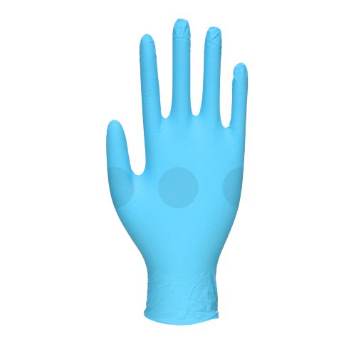 Unigloves GS021* Blue Powder-Free Nitrile Disposable Gloves, 100 per Pack