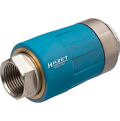 HAZET Nickel Plated Brass Female Pneumatic Quick Connect Coupling, G 3/8 One Touch
