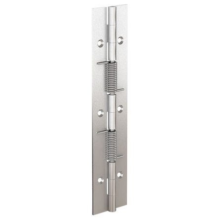 Pinet Stainless Steel Spring Hinge, Screw Fixing, 180mm x 40mm x 1.5mm