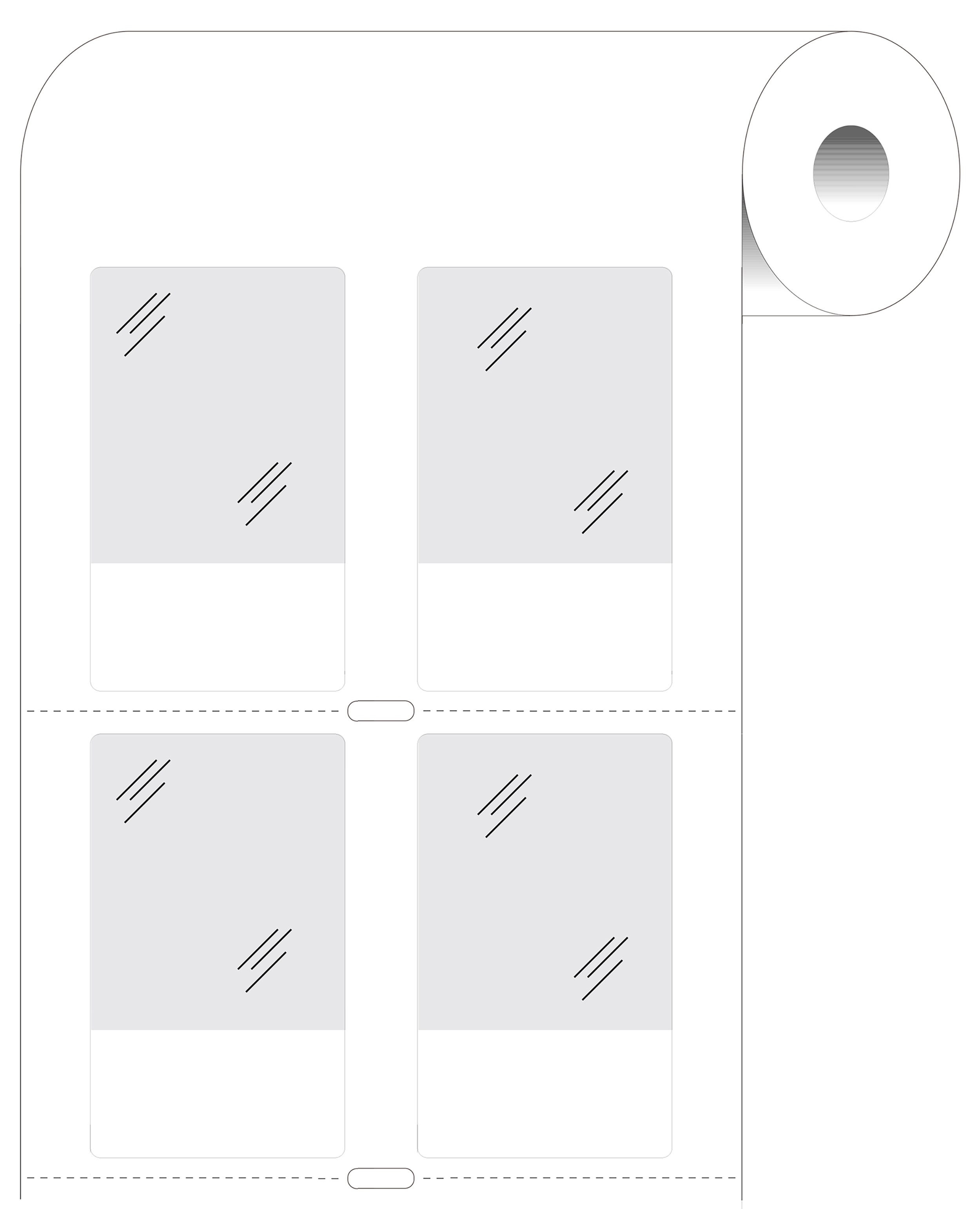 Brady B-427 Self-laminating Vinyl Transparent/White Cable Labels, 38.10mm Width, 63.5mm Height, 2000 Qty
