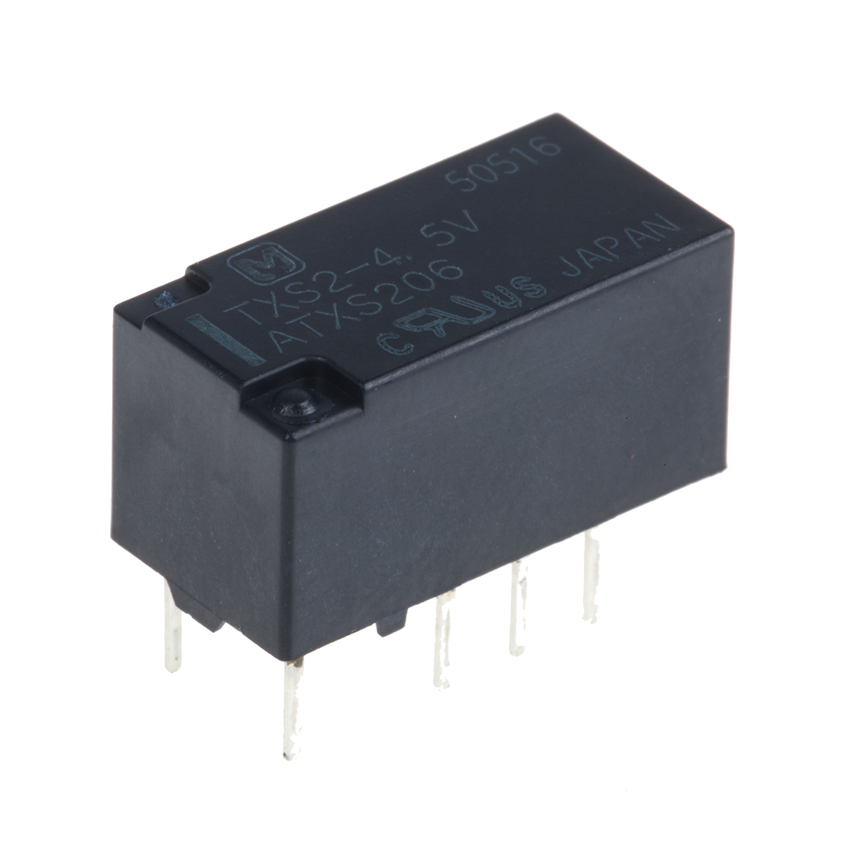 Panasonic Surface Mount Signal Relay, 4.5V dc Coil, 1A Switching Current, DPDT