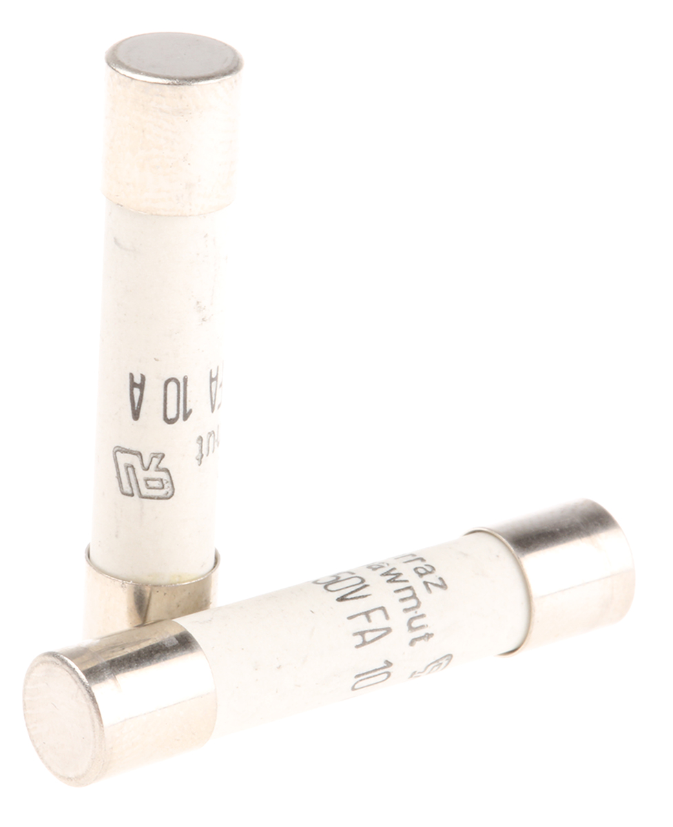 Mersen 10A FF Ceramic Cartridge Fuse, 6.3 x 32mm